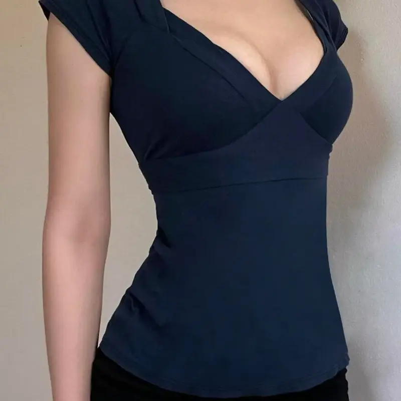 【Black Friday】Women's Plain Basic Tee, Casual Short-Sleeve T-Shirt, Ladies' Summer Clothes for Daily Wear, Casual Chic Top, Everyday Tee #GLOBAL PICKS