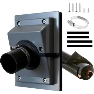 HVAC Wall Penetration Cover & Line-Set Cover Kit- UV-resistant Split Air Conditioning Duct Kit Wall Cover Fits 1 3/4" Refrigerant Lines for Indoor and Air Conditioning Systems (Grey)