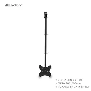 【Summervibes】LEADZM TMC-7004 Ceiling Mount TV Wall Bracket Roof Rack Pole Retractable for 32"-55" Flat Screen