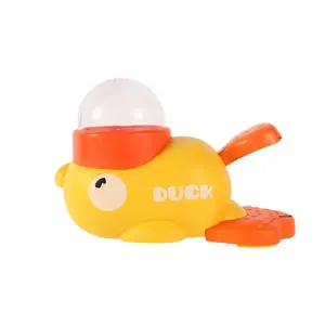 Interactive Cat Feeder Toy, No Battery Needed, Manual Press Design, Durable Plastic, Duck Shape, Suitable for Indoor/outdoor Play & Training