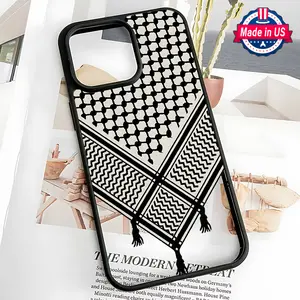 Suitable for iPhone 11 12 13 14 15 16 PRO MAX 12 13 MINI 14 15 16 PLUS X XR XS MAX,Black and white design pattern,Acrylic Frosted Wireless Charging Phone Case,Anti-Slip,Anti-Drop,Durable,Gift for women men girls boys