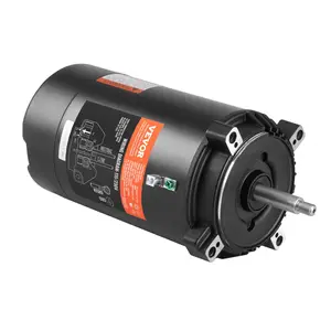 【Spotlight Day】VEVOR 0.75 HP Pool Pump Motor, 56J Frame, 115V(8 Amps)/230V(4 Amps) 3450 RPM, 60Hz, 1.5 Service Factor, 80μF/250V Capacitor, CCW Rotation Round Flange Replacement Motor