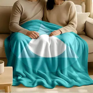 1 piece Panentheism concept and the unified perspective of the universe themed flannel blanket - Super soft and warm flannel blanket, suitable for beds, sofas and camping, modern design, digitally printed pattern, all-season use, 100% polyester