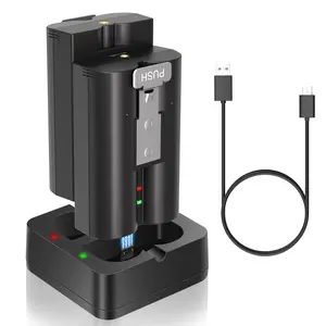 7200mAh Rechargeable Batteries with Charger Station for Ring Video Doorbell 2/3/3 Plus/4, Spotlight Cam, Stick Up Cam, Replacement Battery for Ring Doorbell Indoor Camera and Outdoor Camera