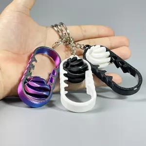 1pcs Fingertip Decompression Spiral Keychain, Keychain Pendant，funny Decoration Cool Wallet Pendant for Men Women Cool Keychains