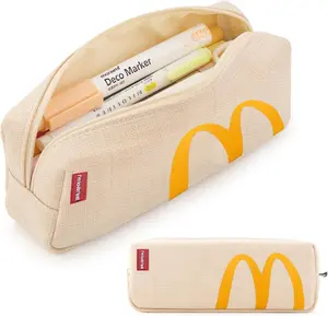 McDonald's Small Pencil Case Student Pencil Pouch Coin Pouch Cosmetic Bag Office Stationery Organizer for Teen School