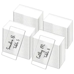 Custom Table Place Cards with Guest Names – Personalized Name Cards for Weddings, Bar & Bat Mitzvahs, Parties, Events, Receptions, Banquets, Dinner Seating, and Special Occasions