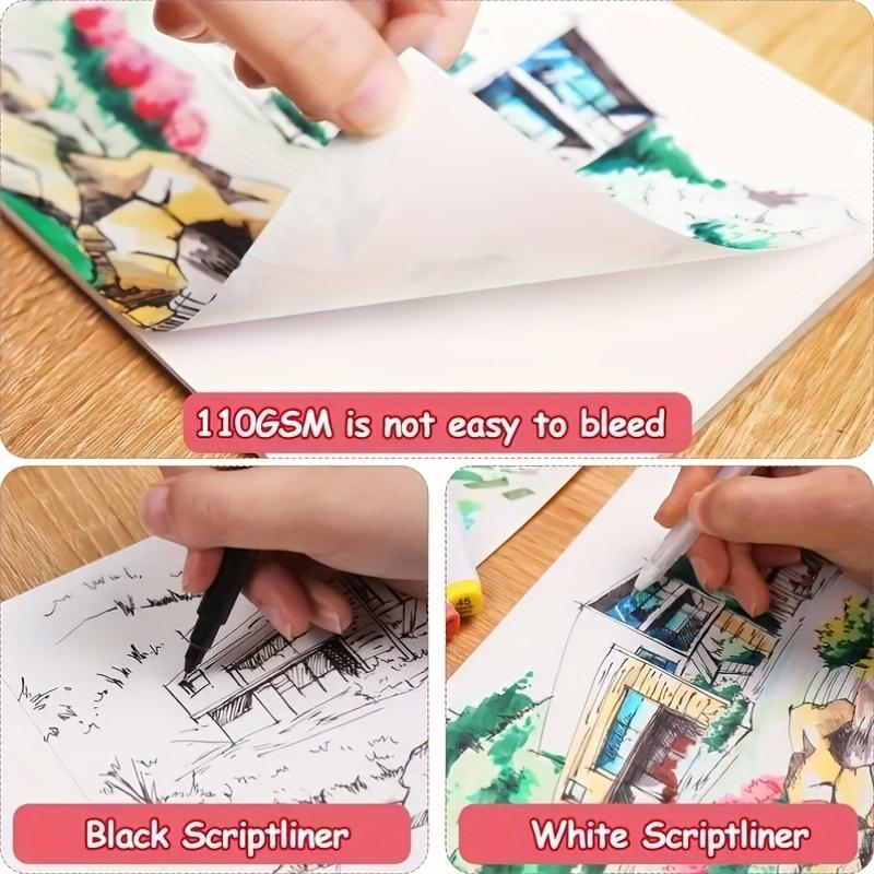 48-Color Dual-Tip Alcohol Marker Set for Artists - Ideal for Drawing, Sketching, Coloring & Highlighting - Vibrant, Non-Toxic Pens in Organized Black Case - Perfect for Adults & Creative Projects