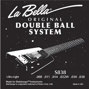New S838 LaBella Steinberger Double Ball-End S-Series Guitar Strings S838 - HeadlessUSA