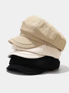 Womens Newsboy Cap, Hat with Visor Cabbie Fiddler Spring Summer Octagonal Paperboy Hat Bucket Hat Girls Gift, Quality Caps