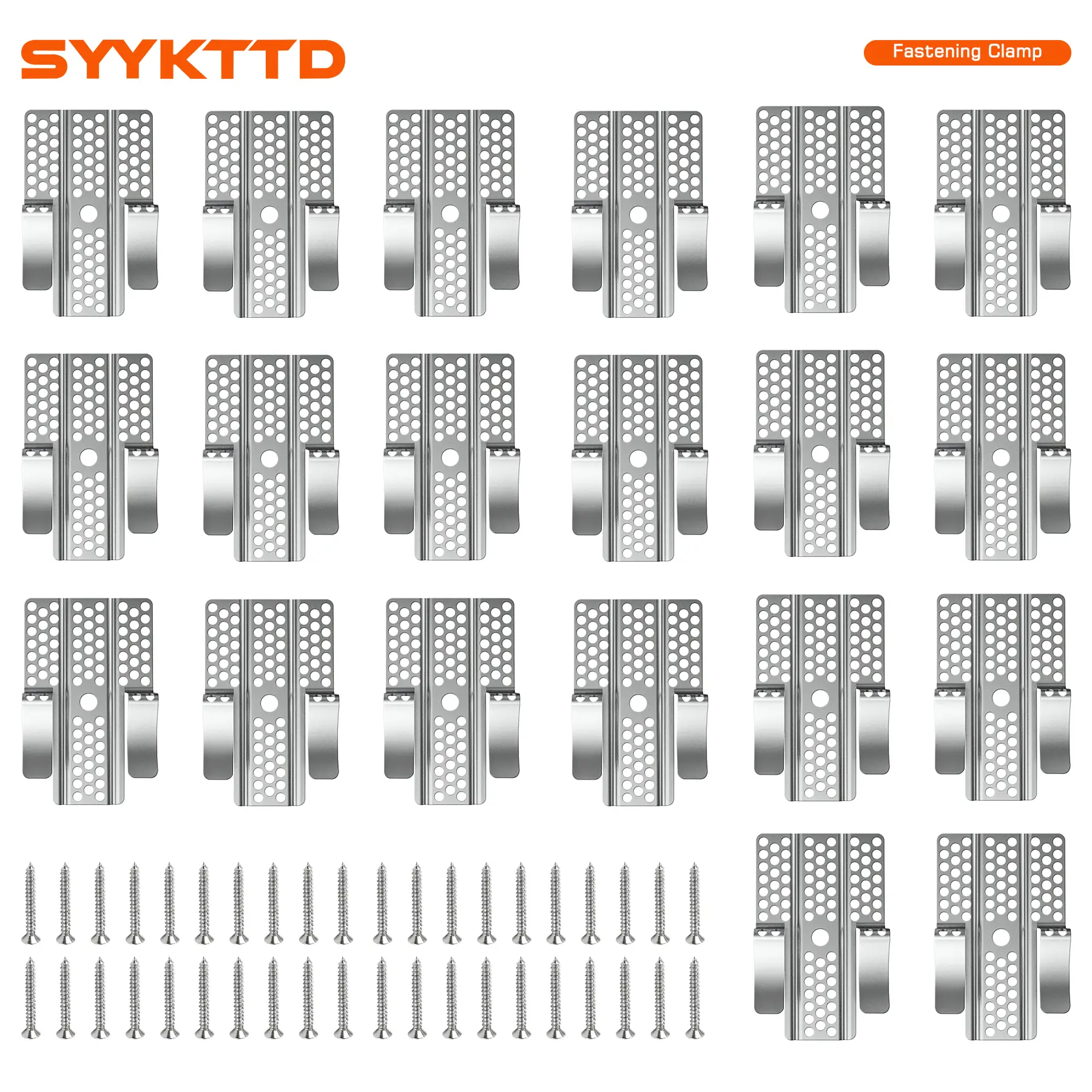 SYYKTTD 1/2-Inch Drywall Repair Clips with Screws, Metal-Backed Wall Hole Repair Clips for Sheetrock, Easy-to-Install Drywall Patch Supports for Home Renovation