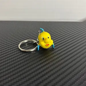 Yellow fish keychain