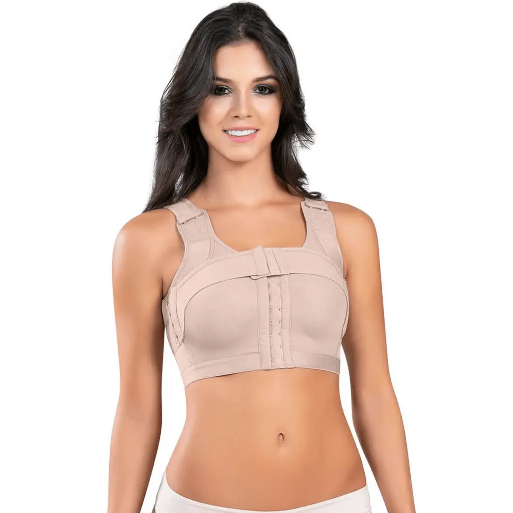 CYSM Post-Surgical Compression Bra with Adjustable Support Removable Band