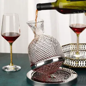 Rotary Glass Red Wine Decanter