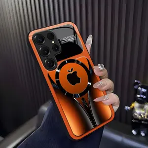 Suitable for [Galaxy S25 Ultra]high-end phone case ，Luxury Flowing Light Aesthetic Magsafe Case Anti-Scratch Magnetic Glass Cover YM99