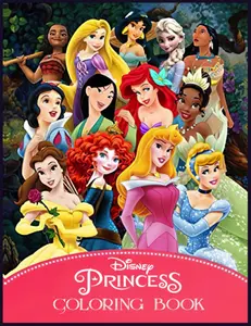 90's Princess Stoner Coloring Book Paperback Edition Featuring Disney Characters for Kids