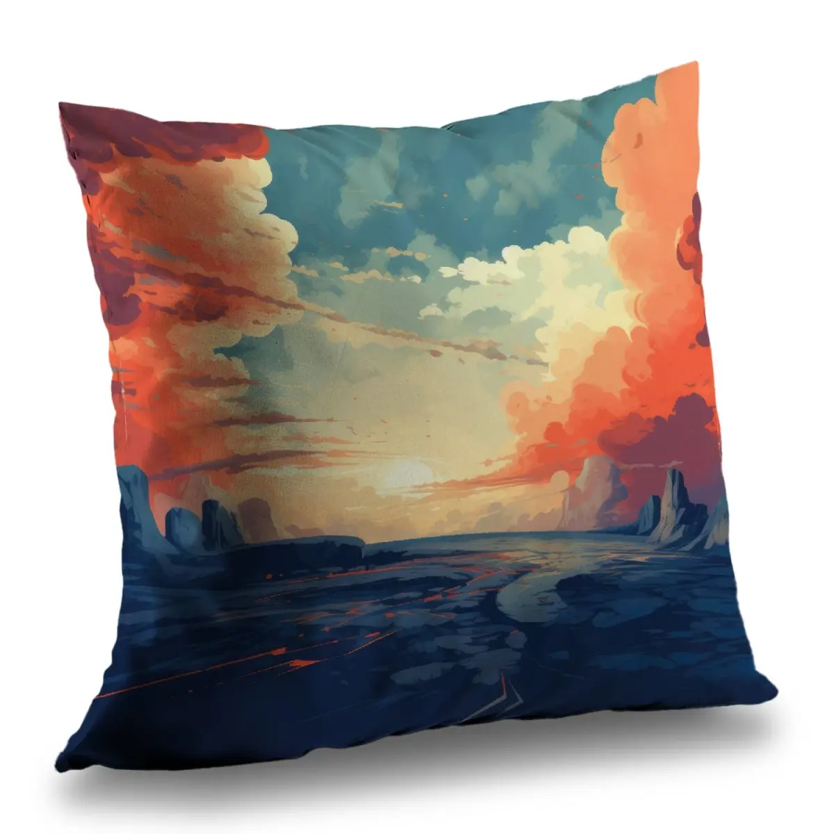MWW C1PT2020QK0LUF 20x20 in. Light Coral Polyester Twill Throw Pillow, Coral Standard Pillow - Home Decor Insert, Coral Standard Pillows