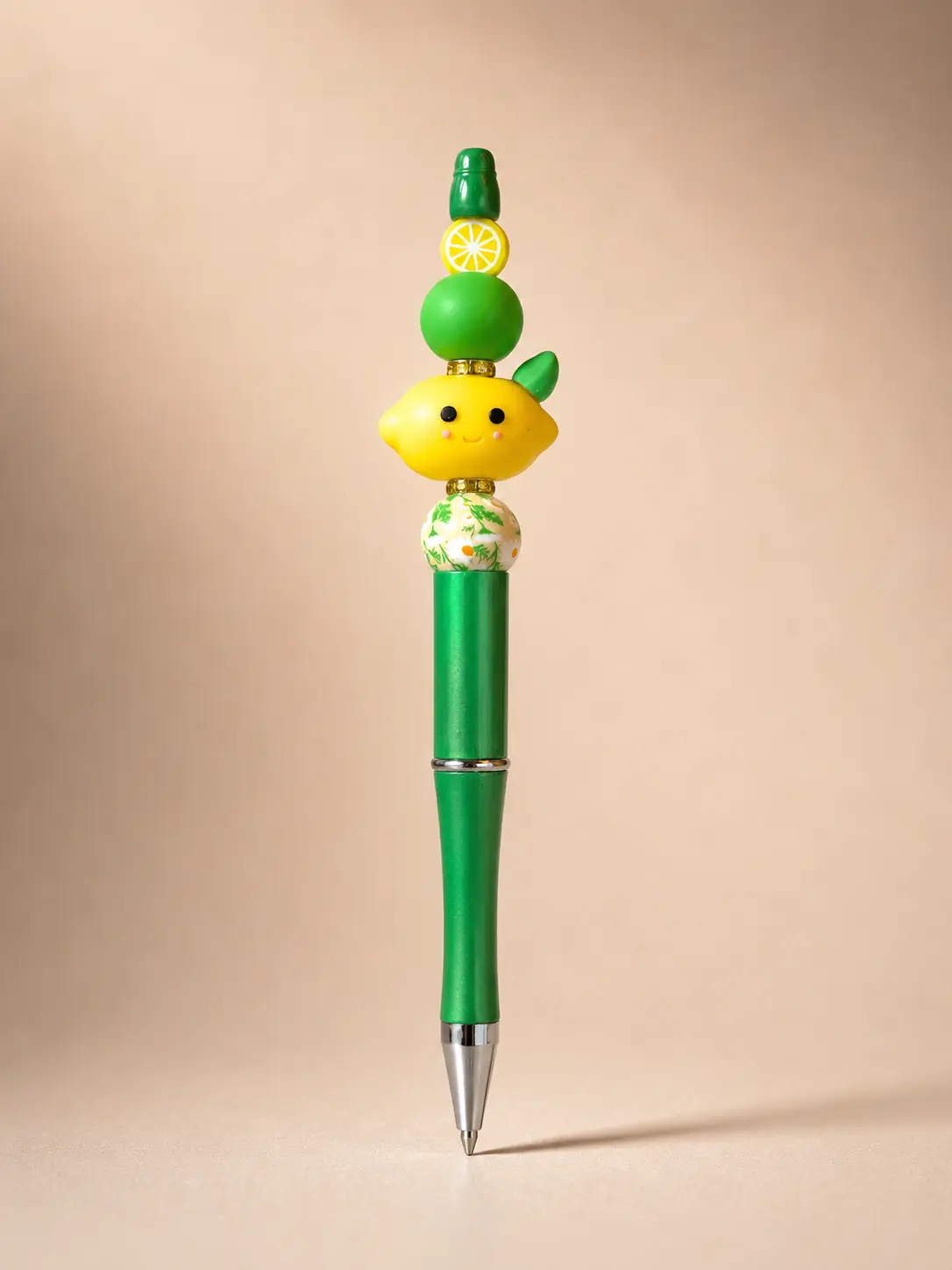 Citrus Squeeze Pen | Beads of Hope T1D – Handmade Silicone Bead Pen