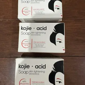 New 3 pk kojic acid bar soap face and body