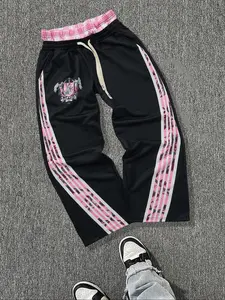 Men's Regular Fit Plaid Print Drawstring Waist Sweatpants, Casual Comfy Jogger Pants for Daily Wear, Fashion Men's Bottoms for All Seasons