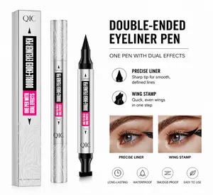 Black Liquid Eyeliner Stamp,Eyeliner Stamp Wingliner,Winged Eyeliner Stamp for Cat Eyes,Double-Side Waterproof Liquid Eyeliner Pen,Long-lasting Smudge-proof Eye Liner Makeup Tools,marker