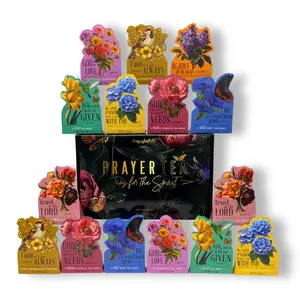 Thoughtfully, Tea Affirmations Religious Gift Set, 15 Gifts in 1 with Bible Verses, Includes 8 Flavors in 15 Floral Boxes with 4 Bags Each, Christian Gifts for Women, Bible Study and Prayer Group Gift, Set of 60
