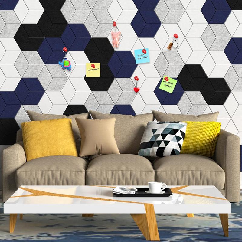 12-Piece Self-Adhesive Soundproof Foam Panels, High-Density Acoustic Insulation, Ideal for Home Theater and Studio, Flame Retardant Design