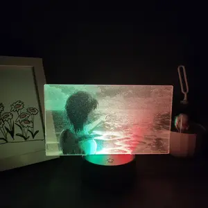 Attack on Titan Eren Jaeger Yeager 3D LED Picture Two Tone Lamp - Manga Anime Figure Night Light