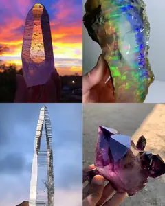 Natural Crystal Ball tower bracelet