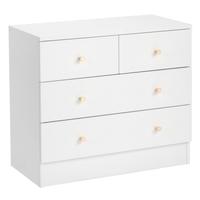 3 layers & 4 drawers-White