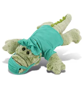 DOLLIBU Large Polyester Alligator Stuffed Toy - Super Soft Plush, Doctor Outfit, Pretend Play Toy for Ages 0+
