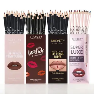 Long Lasting Matte Lip Liner Set, Tinted LipLiner, EasyColoring, Suitable for All OccasionsLip Makeup, Girls andWomen Makeup Accessories, Valentine's Day Gift forWomenMakeup Products, Lip Stain, Lip Liner Flawless Cosmetic lip liner eyeliner Nude Pencil