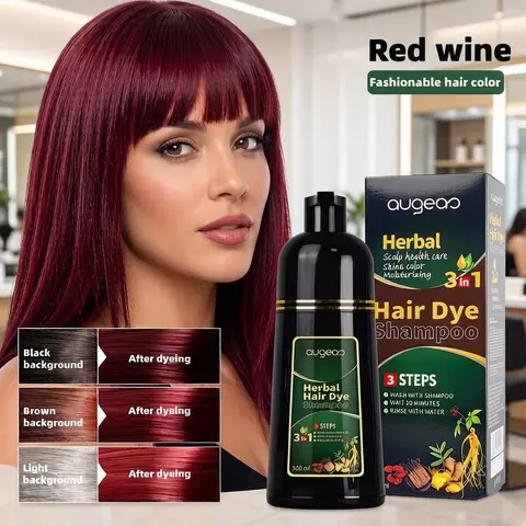 Instant Color Shampoo, Suitable for MultipleHair Colors, 3 in 1 Hair Dye Shampoo, Unisex,Long-Lasting Color, Multiple Shades Available,Semi-Permanent Shade Suitablefor All Hair Types (500ml)