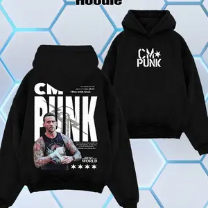 WWE 2026 - CM Punk "Best In The World" WWE Legend Premium Wrestling Washed Tee - Unisex Tshirt - Hoodie 100% Cotton, The Charismatic Army, Team Xtreme Shirt, WWE Fans Shirt, WWE Event Outfit, Summer Outfits D5A
