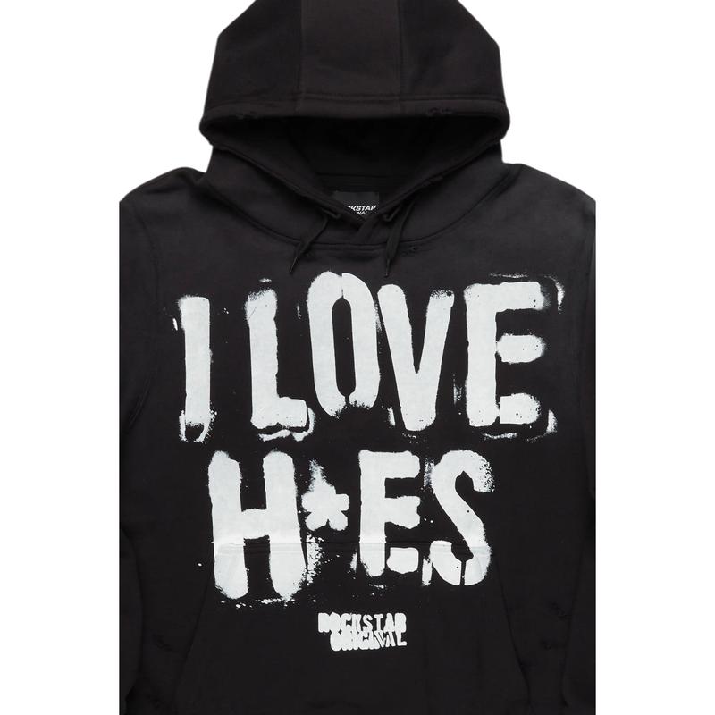 Banyan Black Graphic Hoodie