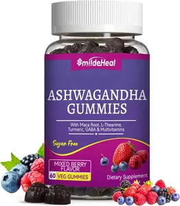 Ashwagandha Gummies 3000mg - Stress Relief, Immune Support & Increased Energy - Ashwagandha Supplements for Women & Men - Natural Mixed Berry Flavor (60 Count)