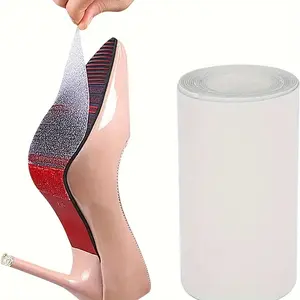 High Heel Silicone Anti-Slip Pad Roll, Noise Reduction Customizable Anti Skid Sole Shoe Sole Protector, Durable Self-Adhesive Non-Slip Tape Extension