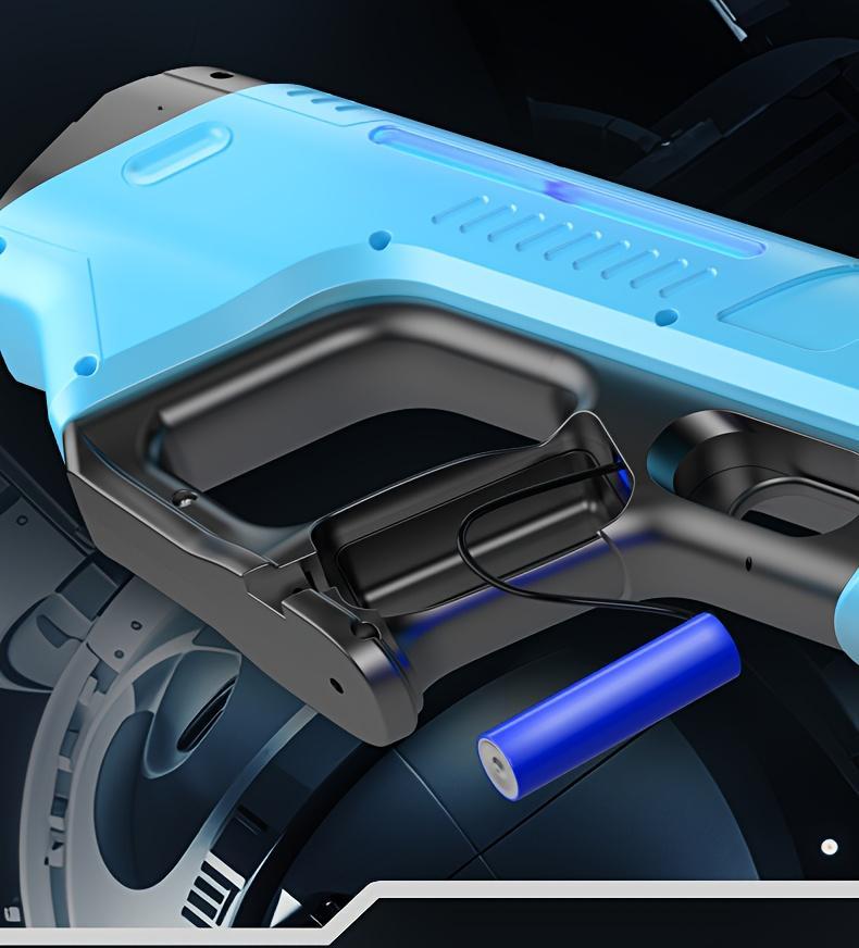 Auto-Fill Electric Water Gun, Pulse Jet Squirt Gun with LED Light Show, 40ft Long Range Rapid-Fire Water Blaster, USB Rechargeable Large Tank Waterguns for Kids & Adults, Adult Water Gun for Pool Beach Backyard