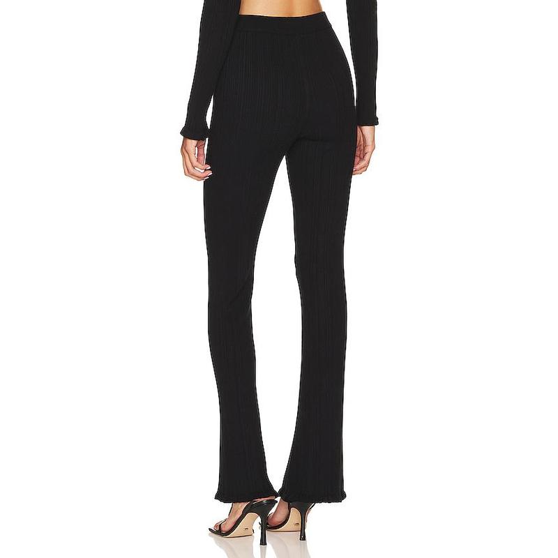 Tularosa Variegated Rib Pant in Black