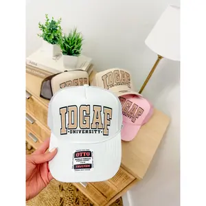 Custom Color IDGAF University Trucker Hat