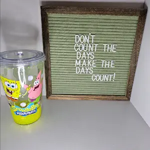 Spongebob snowglobe tumbler