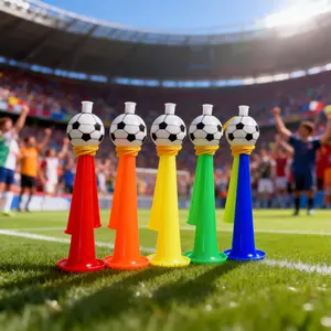 2026 World Cup Soccer Cheer Horn | 3-Color Loud Horn for Sports & Concerts | Large 9 Inch Fan Cheering Horn