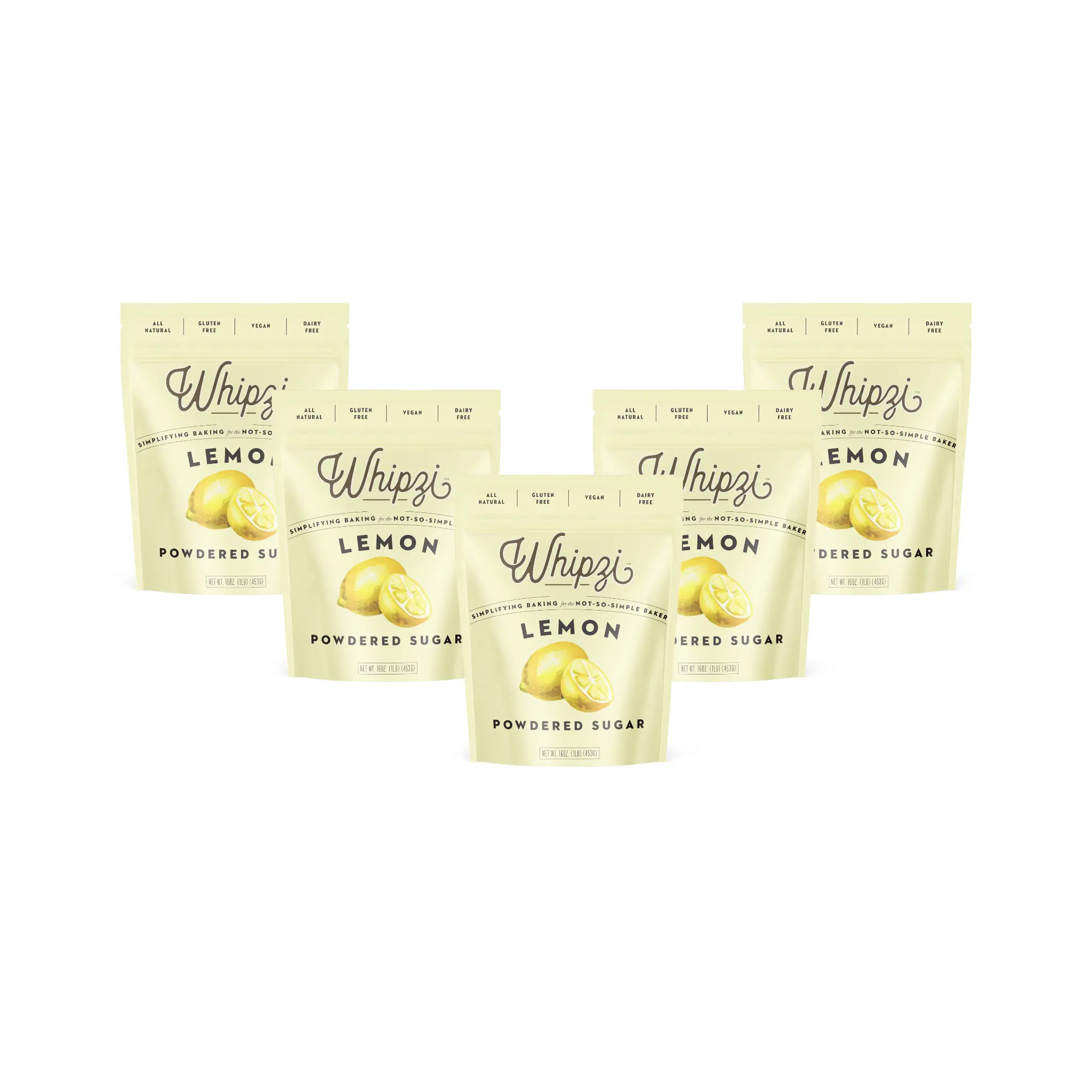 Whipzi® Signature Lemon Flavor Powdered Sugar Bundle Natural