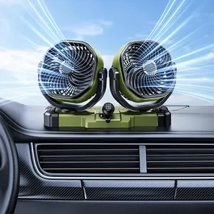 5V/12V/24V Universal Dashboard Fan for  SUV Pickup  RV , Portable  Fan USB for Bedroom Office Camping - 360 Rotating  2 Speeds Quiet Brushless