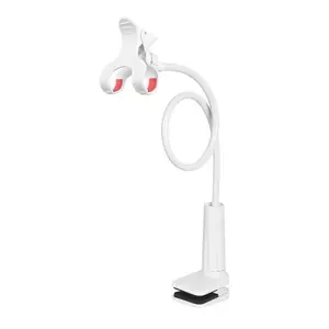 360-Degree Rotating Tablet & Phone Stand, Adjustable Lazy Bedside Mount, Flexible Spiral Base for Lazy Web Browsing, Perfect Bedside Companion for Tablets and Smartphones, Boyfriend Gift, Room Accessories, Hands Free Stand