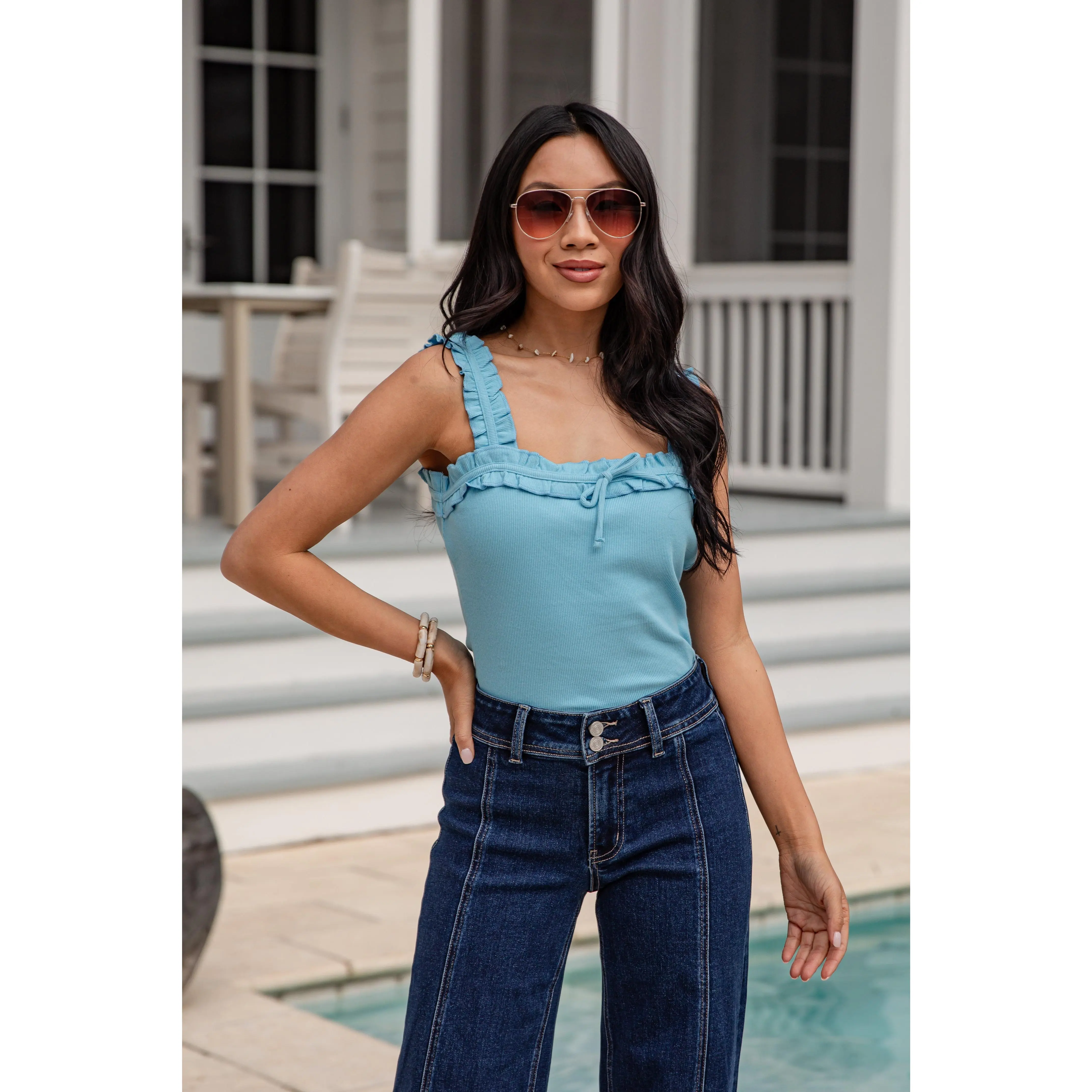 Sweet Escape Ruffle Tank