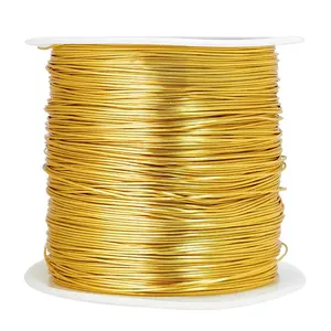 203 Feet Tarnish Resistant 24 Gauge/0.5mm Copper Beading Wire for Jewelry Making Wire Wrapping and Crafting Gold