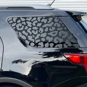 Precut Leopard Cheetah Rear Side Quarter Window Decal Sticker Fits Ford Explorer 2011-2019