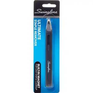 212 MAIN Ultimate Staple Remover - Swingline SWI38121, Magnet Built-In Black Office Stationery for Office Equipment Parts