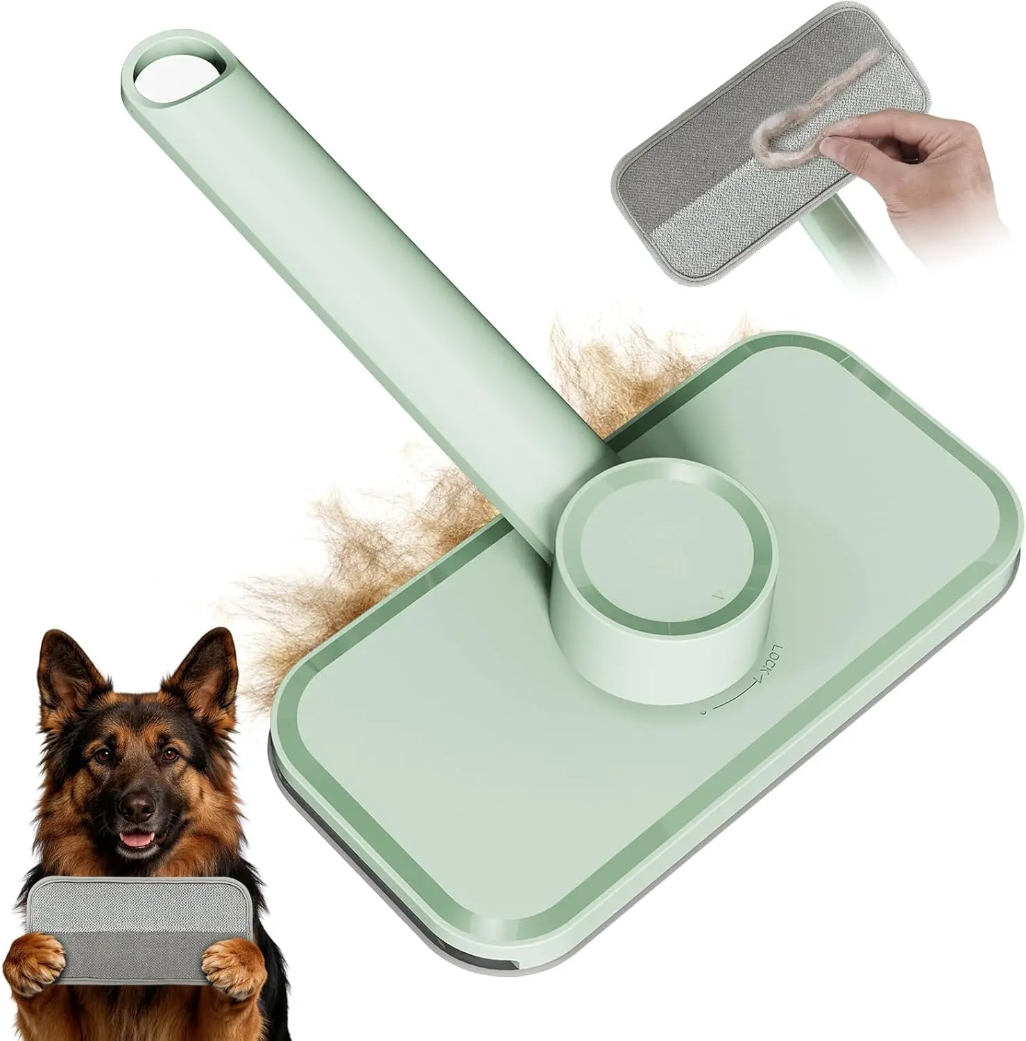 Pet Hair Remover – Reusable Lint Remover for Dog and Cat Hair, Pet Carpet Cleaner Electrostatic Lint Brush Magic Pet Hair Removal Tool for Carpet, Clothes, Rugs, Couch, Car, Bedding, Fabric Furniture
